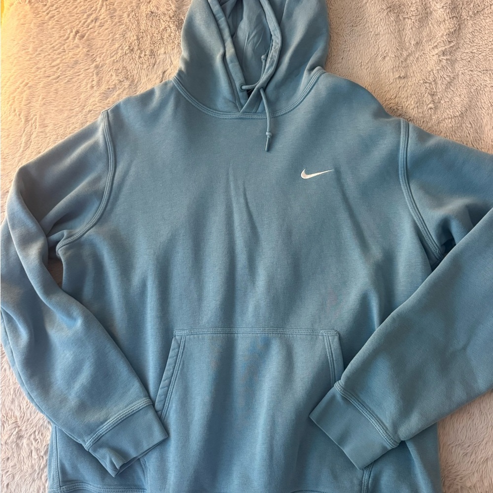 Nike Men's Hoodie in Light Blue